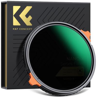 67 mm True Color Variable ND2-32 (1-5 arrêts) et filtre d'objectif polarisant circulaire CPL 2 en 1 pour objectif d'appareil photo filtre polarisant à densité neutre série Nano-Xcel