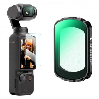 Filtre Black Pro Mist 1/8 Magnétique pour DJI Osmo Pocket 3, Filtre d'Effet Cinématographique Créatif à Black Diffusion