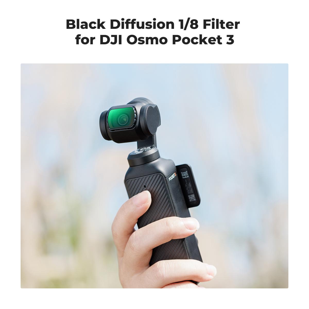 K&F Concept Magnetyczny filtr czarnej mgły 1/8 do DJI Osmo Pocket 3, filtry z efektem czarnej dyfuzji Kreatywna mgła