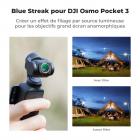 Filtre Blue Streak Magnétique pour DJI Osmo Pocket 3, Filtre à Effet Spéciaux Anamorphique Cinématographiques