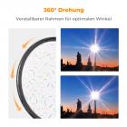 Rahmen ist 360° Drehung für optimalen Winkel