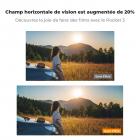 Objectif anamorphique K&F Concept 1,2X compatible avec DJI Osmo Pocket 3, objectif cinéma grand écran à effet de traînée bleue, fixation magnétique/multicouche/verre optique