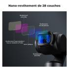 Objectif anamorphique K&F Concept 1,2X compatible avec DJI Osmo Pocket 3, objectif cinéma grand écran à effet de traînée bleue, fixation magnétique/multicouche/verre optique