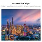 Filtre de nuit magnétique transparent et naturel K&F Concept pour DJI Osmo Pocket 3 - Filtre de réduction de la pollution lumineuse pour les prises de vue nocturnes du ciel urbain/des étoiles, filtres en verre optique/HD/multicouches