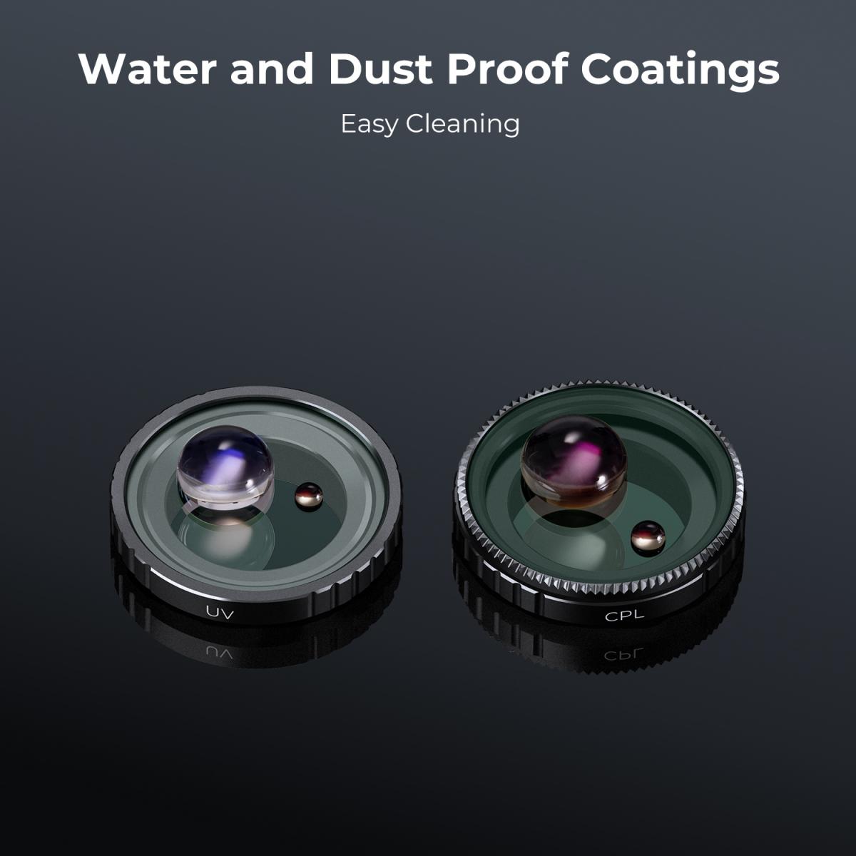 CPL-filter 28 multi-coated cirkulære polarisatorer Filter kompatibelt med Insta360 GO 3S actionkamera