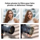 Filtre d'objectif d'appareil photo en spirale Halo 82 mm Filtre à effet spécial tourbillon en verre optique de qualité supérieure Série Nano-B