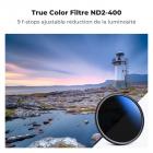 Filtre ND Variable ND2-400 True Color (1-9 stops) 46mm, Filtre Variable Densité Neutre, 18 Couches de Nano-revêtement - Série Nano-Klear