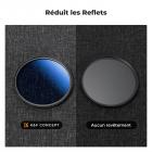 Filtre ND Variable ND2-400 True Color (1-9 stops) 46mm, Filtre Variable Densité Neutre, 18 Couches de Nano-revêtement - Série Nano-Klear