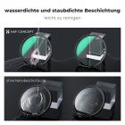 MCUV Filter ausgestattet mit doppelseitiger 28-lagiger Nanobeschichtung für Wasser-, Öl- und Kratzfestigkeit, wodurch es leicht zu reinigen ist, gleichzeitig ein Beschlagen verhindert und das Risiko von Kratzern verringert wird.