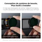Filtre variable ND32-512 compatible avec DJI Osmo Action 5 Pro//Osmo Action 4/Osmo Action 3, installation par encliquetage, pas besoin de retirer le filtre d'origine