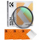 Filtre polarisant circulaire à diffusion noire 2 en 1 77 mm 1/4 et CPL avec 18 revêtements multicouches Série Nano-Klear