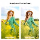 Filtre polarisant circulaire à diffusion noire 2 en 1 77 mm 1/4 et CPL avec 18 revêtements multicouches Série Nano-Klear