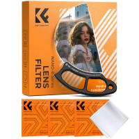 Filtre kaléidoscope portable 100 mm, filtre à effets spéciaux semi-circulaire avec 3 chiffons de nettoyage sous vide série Nano-B