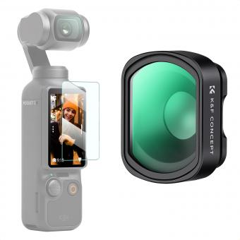 K&F Concept Magnetischer Close up Filter für DJI Osmo Pocket 3, 10X Vergrößerung Makrofilter, Nahlinsen Filter mit 28 Mehrschichtbeschichtungen, DJI Osmo Pocket 3 Magnetischer Nahfilter