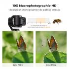 Filtre Macro Magnétique pour DJI Osmo Pocket 3 , Verre Optique AGC HD, Cadre en Alliage Magnétique, Revêtement 28 Couches