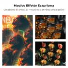 58mm Filtro a Prisma Pentaprisma Centrale, Filtro a Prisma ad Effetto Speciale in Vetro Ottico con 3 Panni di Pulizia,Serie Nano-Basic