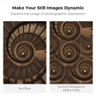 K&F Concept Sentralt Sekskantet Filter 67mm, Kaleidoskop Prismefilter Optisk Glass, Sentralt Heksagonalt Effektfilter, Spesialeffektfilter for Kameralinser Nano-Basic Serien