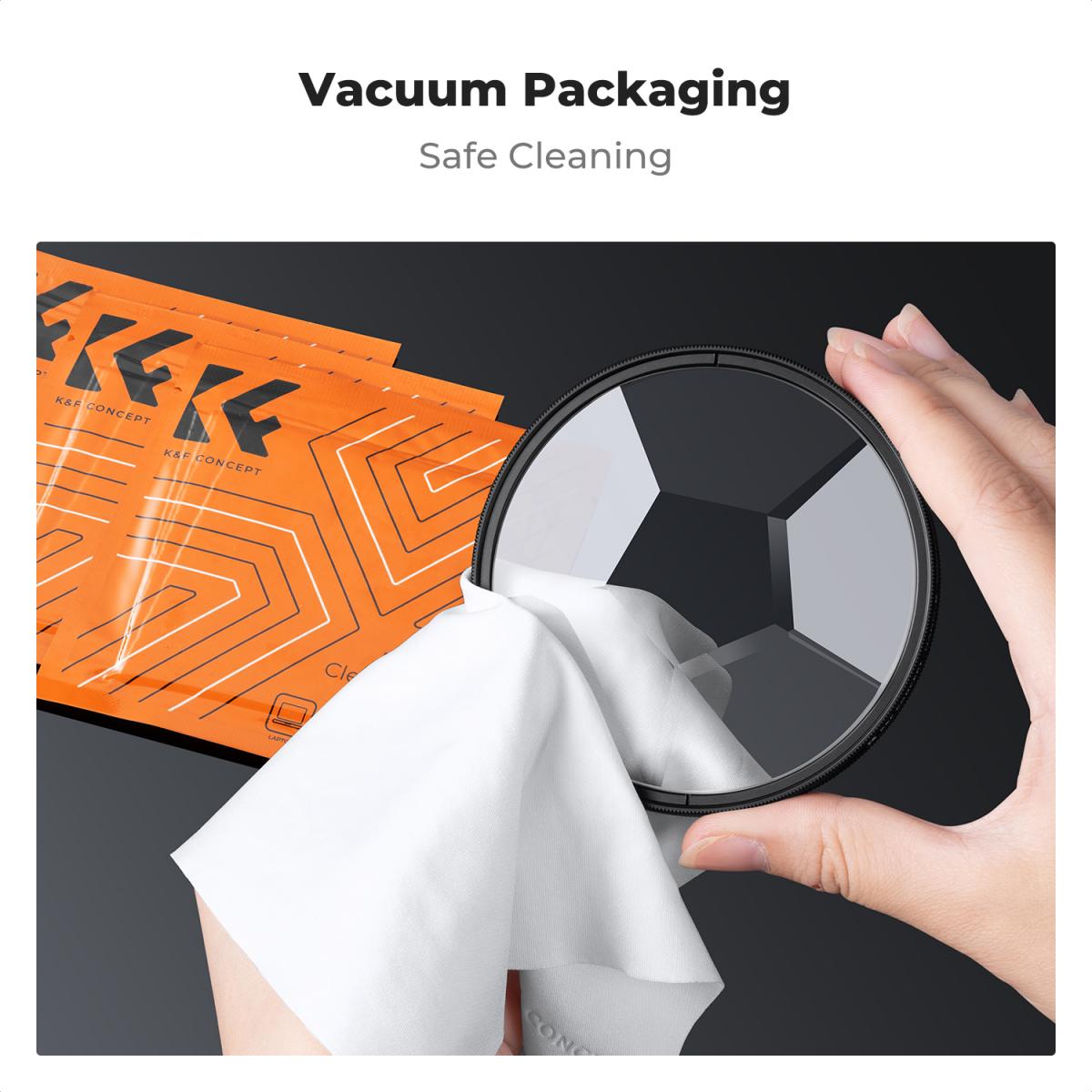 Filtro de prisma caleidoscópio de 67 mm, vidro óptico, filtro de lente de câmera hexagonal central com efeito especial, série Nano-Basic