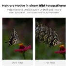 K&F Concept 58mm Linear Mirage Pentaprism Filter Optisches Glas Prisma Spezialeffekt Kamera Objektiv Filter (Nano-B Serie)