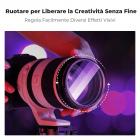 58mm Filtro Pentaprisma a Miraggio Lineare, Filtro Prisma ad Effetto Speciale in Vetro Ottico con 3 Panni di Pulizia,Serie Nano-Bacis