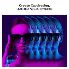 K&F Concept 82mm Ensidig Lineær Femkantprisme Forgrunnsuskarphet Lineær glassprisme, Gjentatte Fargebilder Enkeltsidig Lineært Pentaprismefilter Optisk glassprisme med Spesialeffekt Linear Mirage Pentaprism Filter Nano-Basic Serien