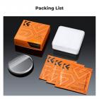 K&F Concept 82mm Ensidig Lineær Femkantprisme Forgrunnsuskarphet Lineær glassprisme, Gjentatte Fargebilder Enkeltsidig Lineært Pentaprismefilter Optisk glassprisme med Spesialeffekt Linear Mirage Pentaprism Filter Nano-Basic Serien