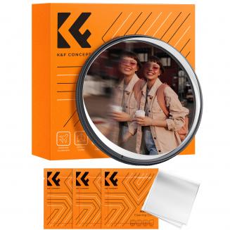K&F Concept 82mm Einzelbewegungsunschärfe-Effektfilter Optisches Glasprisma Spezialeffekt-Kameraobjektivfilter (Nano-B Serie)