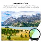 Der UV-Filter für DJI NEO verhindert den UV-Effekt auf das Bild und schützt die NEO-Linse vor Staub und Wasser.