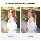 Filtre d'objectif 72 mm Black Mist 1/8 et filtre variable ND2-32 2 en 1 Filtre à densité neutre à effet cinématographique avec 18 revêtements multicouches - Série Nano-Klear