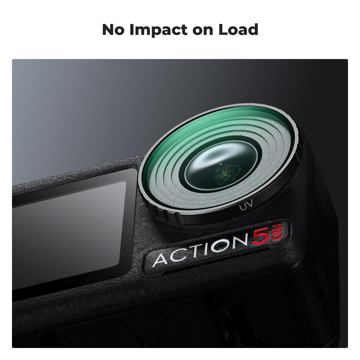 UV-beskyttelseslinsefilter med 28-lags belegg Kompatibel med DJI Osmo Action 4, Osmo Action 5 Pro