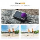 K&F Concept Filtro ND32 (5 Stop) per DJI Osmo Action 5 Pro/Osmo Action 4, Filtro a Densità Neutra con 28 Strati Multistrato, Vetro Ottico/Telaio in Lega di Alluminio