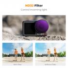 K&F Concept Push-in Fit ND32 (5-stopps) linsefilter for DJI Osmo Action 5 Pro/Osmo Action 4/Osmo Action 3, 28 flerlags nøytral tetthetslysreduksjonsfilter, optisk glass/aluminiumslegeringsramme
