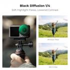 K&F Concept Push-in Black Diffusion 1/4 Filter for DJI Osmo Action 5 Pro, Creative Mist Cinematic Effect Filter for DJI Osmo Action 4 Action 3, Multi-Coated/Optical Glass/Aluminium Legeringsramme