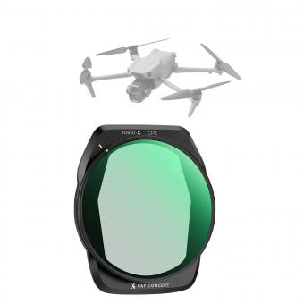 Filtre CPL K&F Concept compatible avec DJI Air 3S, filtres polarisants pour objectif de drone pour Air 3s, filtre en verre optique supérieur multicouche léger, accessoires pour objectif de caméra de drone