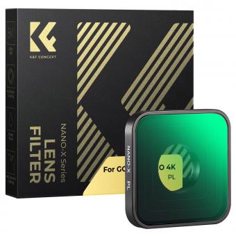 Filtre CPL Filtre Polarisant Circulaire pour Caméra d'Action Gopro Hero 4K avec 28 Couches de Nano-revêtement