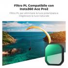 K&F Concept Filtro Polarizzatore Circolare CPL per Insta360 Ace Pro 2, con Filtro CPL con 28 Strati di Nano Rivestimento, Fotocamera di Azione Accessori