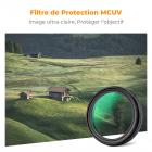 Filtre MCUV pour objectif Fuji X100, verre optique HD multicouche résistant aux rayures, compatible avec les séries Fuji X100, X100F, X100S, X100T, X100V, X100VI Nano-Xcel (noir)