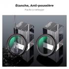 Filtre Black Mist 1/4 pour objectif Fuji X100, verre optique HD multicouche résistant aux rayures, compatible avec les séries Fuji X100, X100F, X100S, X100T, X100V, X100VI Nano-Xcel (noir)