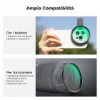 67mm Kit Filtro per obiettivo della Fotocamera del Telefono con Clip Filtro Black Mist 1/8, Applicabile a Tutti i Modelli di Telefono Cellulare
