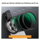 67mm Kit Filtro obiettivo per Fotocamera per Telefono 2 in 1 con Clip  CPL&Black Mist 1/4, Applicabile a Tutti i Modelli di Telefono Cellulare