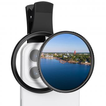67mm Clip-on CPL Phone Camera Lens Filter Kit Applicable to All Mobile Phone Models