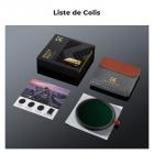 Filtre polarisant circulaire et variable ND2-32 (1-5 arrêts) de 62 mm CPL et filtre d'objectif HD 3 en 1 Black Mist 1/4 avec 28 couches multicouches pour objectifs d'appareil photo série Nano-Xcel