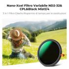 52mm Filtro 3 in 1 CPL & Black Mist 1/4 & Variabile ND2-32 (5 Stop) Filtro in Vetro Ottico con 28 Strati Nano Rivestimento - Serie Nano-Xcel