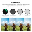 52mm Filtro 3 in 1 CPL & Black Mist 1/4 & Variabile ND2-32 (5 Stop) Filtro in Vetro Ottico con 28 Strati Nano Rivestimento - Serie Nano-Xcel