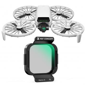K&F Concept DJI Flip Polfilter CPL Filter Kompatibel mit DJI Flip, CPL-Objektivfilter mit Multi Beschichtung HD Optical Glass Aluminium