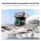 K&F Concept DJI Flip Polfilter CPL Filter Kompatibel mit DJI Flip, CPL-Objektivfilter mit Multi Beschichtung HD Optical Glass Aluminium