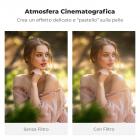 Filtro ND Variabile Black Mist 1/4 + ND2-400 58mm con pellicola verde antiriflesso a 18 Strati Rivestimento su entrambi i lati e leva,Nano-Klear