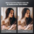 Filtre 1/8 Black Mist 67 mm avec cadre en laiton, ultra-faible réflexion, diffuseur de lumière douce et brume avec 36 revêtements multicouches - Série Nano-X Pro