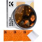 K&F Concept 82mm 4-Punkt-Feinlinien-Sterneffektfilter, Cine & Dreamlike Spezialfilter, 18-lagig beschichtetes optisches Glas mit 3 Staubsaugertüchern – Nano-Klear-Serie