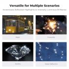 55 mm 4-punkts finlinjestjerneeffektfilter, Cine & Dreamlike spesialfilter, 18-lags belagt optisk glass med 3 støvsugerkluter – Nano-Klear-serien